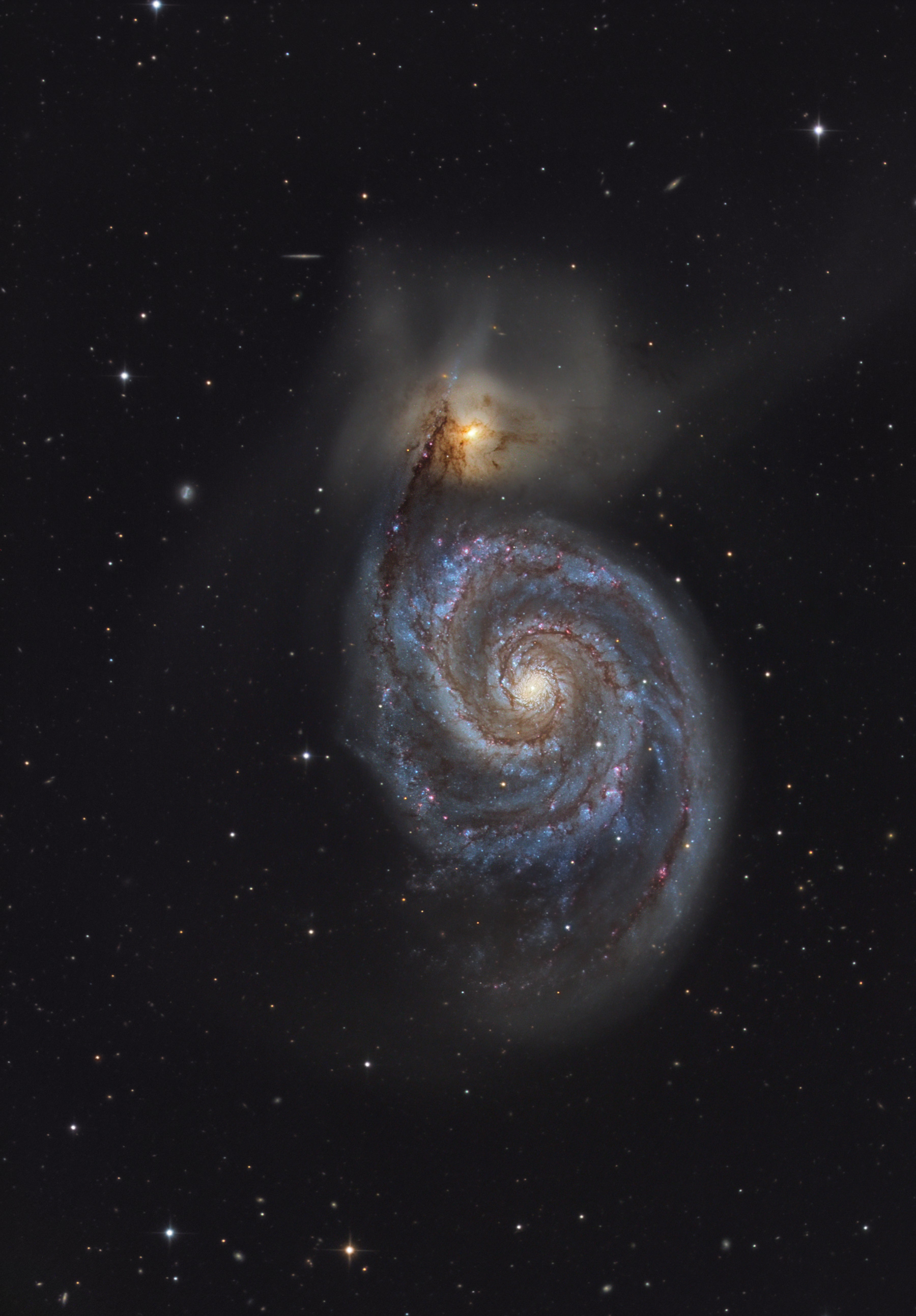 M51 with and without SN2011dh